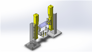 Solidworks机械设备工件更换三维模型