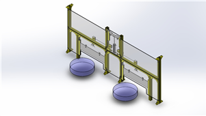 Solidworks非标设备卷帘设备模型