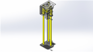 Solidworks机械设备升降轴搬运设备模型