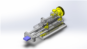 Solidworks机械设备气缸位置调整三维模型