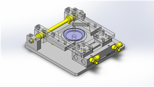 Solidworks加工设备夹紧夹具设备模型