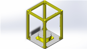 Solidworks机械设备目测检查用滑台三维模型图