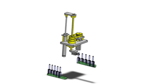 SolidWorks机械非标升降旋转机构三维模型