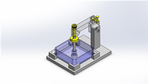 SolidWorks把手式孔夹具三维模型