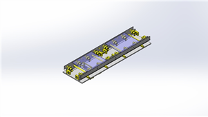 SolidWorks机械驱动传送机构三维模型