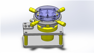 SolidWorks机械手动分度转台三维模型