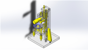 Solidworks加工设备导向轴压入夹具三维模型