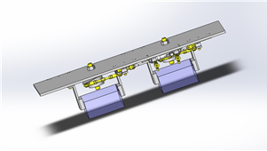 Solidworks机械设备2个同步集中三维模型