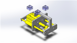 Solidworks机械设备搬运方向变更三维模型