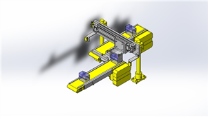 Solidworks非标设备平行输送机移载装置三维模型