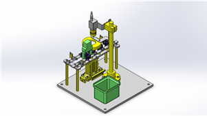 SolidWorks提升转移机构三维模型