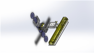 Solidworks机械设备轻量零件翻转移载机三维模型