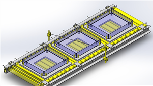 SolidWorks工件传送带三维模型