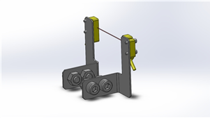 SolidWorks工件检查工序三维模型