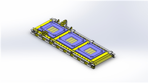 SolidWorks机械模型简易工件传送带三维模型