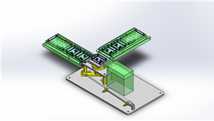 SolidWorks机械模型摆动工作台三维模型