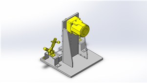 Solidworks加工设备开关耐久试验夹具三维模型