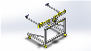 Solidworks加工设备2θ夹具三维模型