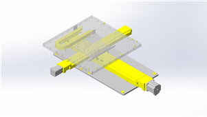 Solidworks机械设备XY滑台三维模型