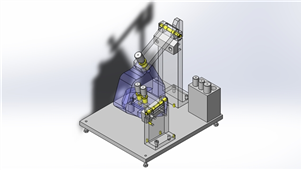 Solidworks加工设备检查夹具三维模型