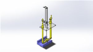 Solidworks机械设备工件检测的空气枪三维模型