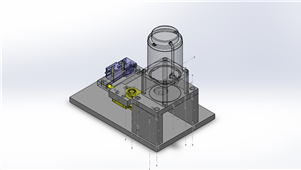 Solidworks机械设备电机式连续前后组件三维模型