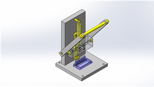 SolidWorks机械三维模型树脂外壳夹具三维模型