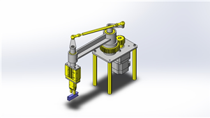 SolidWorks机械工件反转移机构设备模型