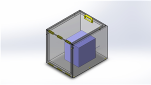 SolidWorks机械2级打开门设备模型