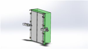 SolidWorks机械设备大型自动门三维模型