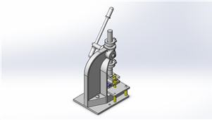 SolidWorks塑料外壳夹具3D模型