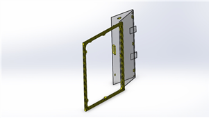 SolidWorks带铝合金型材机械三维模型