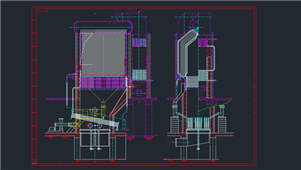 AutoCAD机械酒糟锅炉改造总图纸