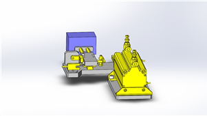 SolidWorks机械推杆过载检测机构三维模型