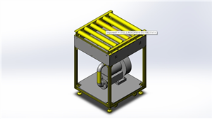 SolidWorks机械送风机构机械3D模型