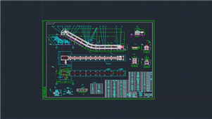 AutoCAD机械链斗输送机总图纸