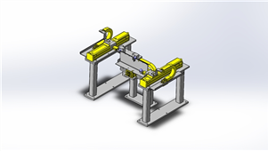 SolidWorks机械切断机构三维模型