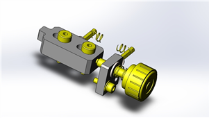 SolidWorks机械设备粘接夹具三维模型图纸