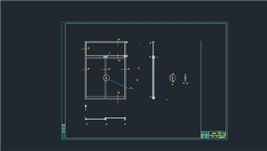AutoCAD铝合金门推拉窗装配图