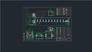 AutoCAD机械皮带给料机图纸