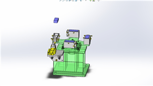 SolidWorks机械设计工件夹紧设备模型