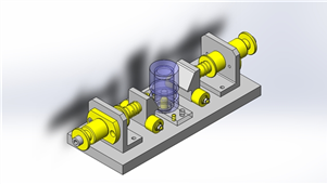 Solidworks机械设备简易插入取出三维模型