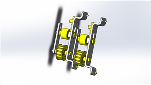 Solidworks机械设备皮带张力装置设备模型