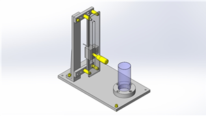 SolidWorks机械设备激光高度调整三维模型