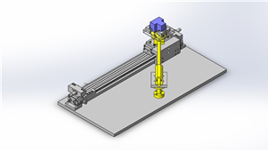 SolidWorks机械设备旋转移动三维图纸