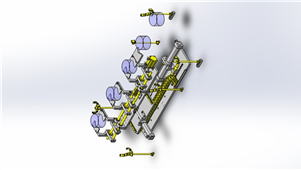 Solidworks非标设备非升降转换装置三维模型