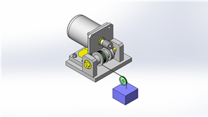 SolidWorks机械设备减轻小型马达三维模型