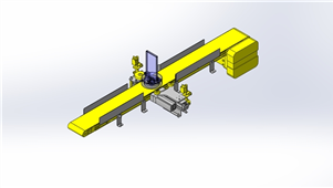 SolidWorks机械设备定位旋转外观三维模型