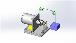 SolidWork机械设备马达轴三维模型