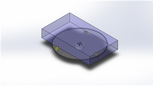 SolidWorks机械设备拆装式转台三维设计